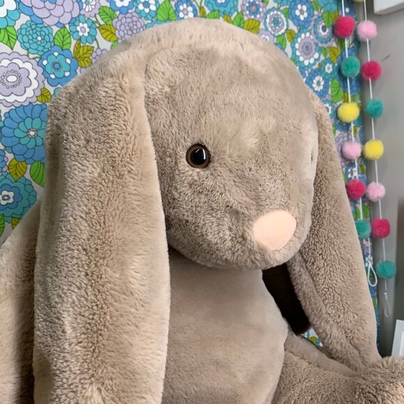 Animal Adventures 23" Bunny Rabbit Plush plus B softies Happyhues 12" Bunny - Picture 7 of 15
